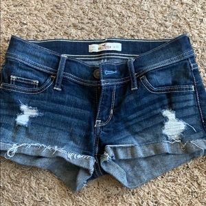 Hollister low rise jean shorts